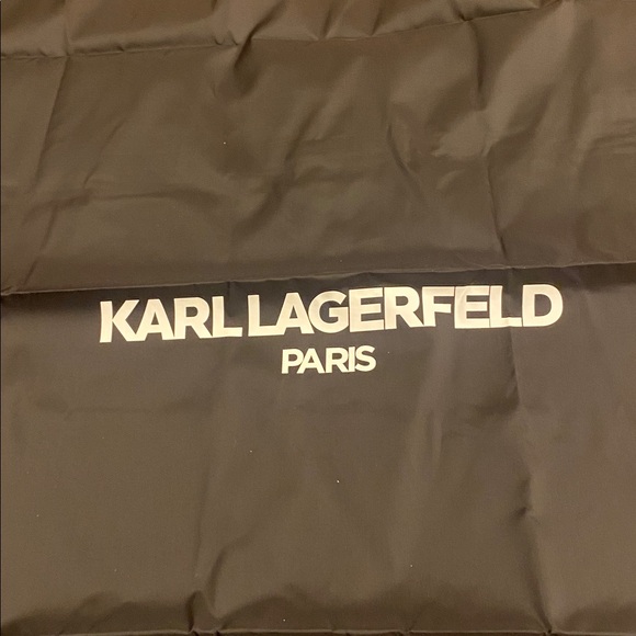 Karl Lagerfeld very large dust bag about 23 x 23 Black w white lettering NWOT - Picture 4 of 5